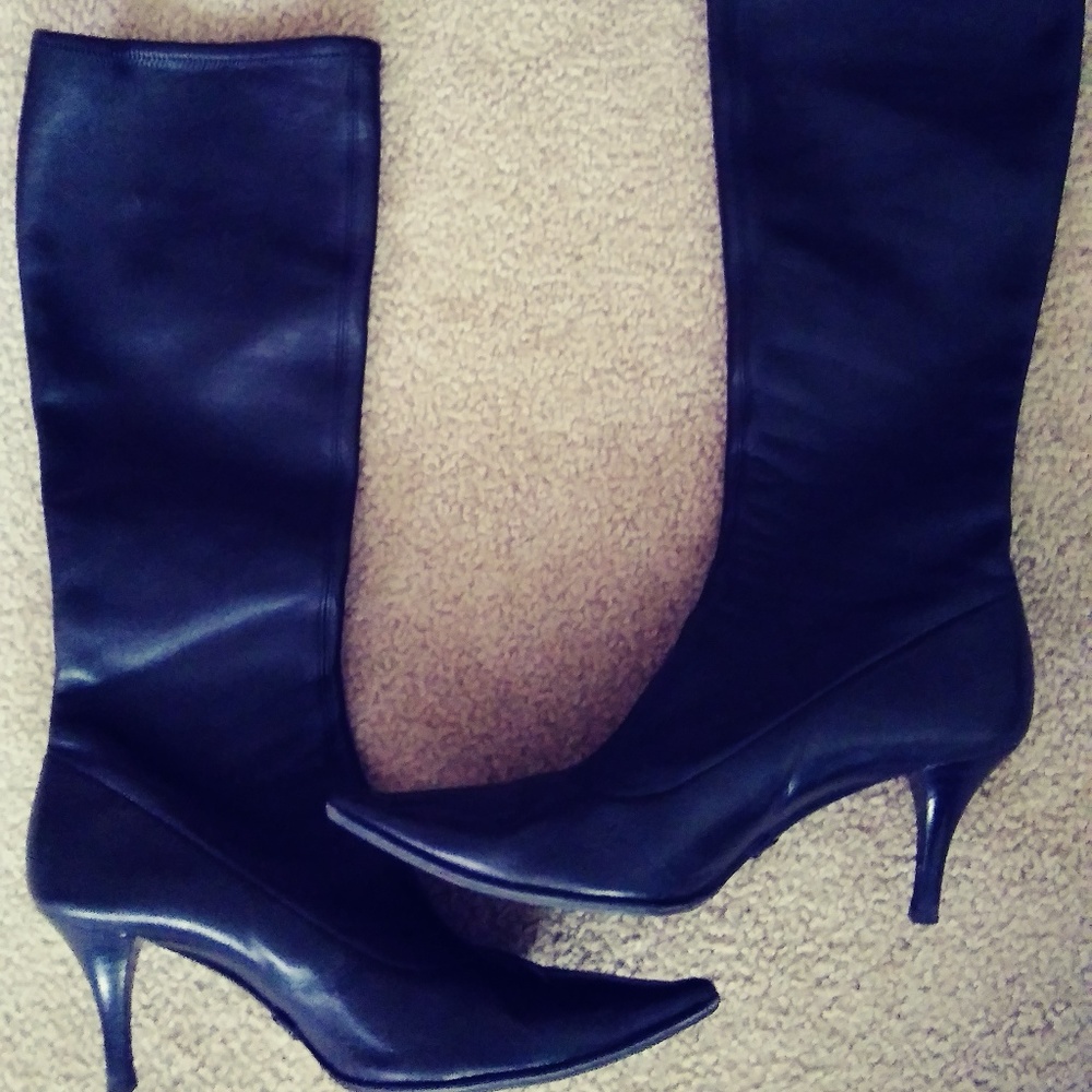 Sergio Rossi Doble Vida Stretch Leather Boots